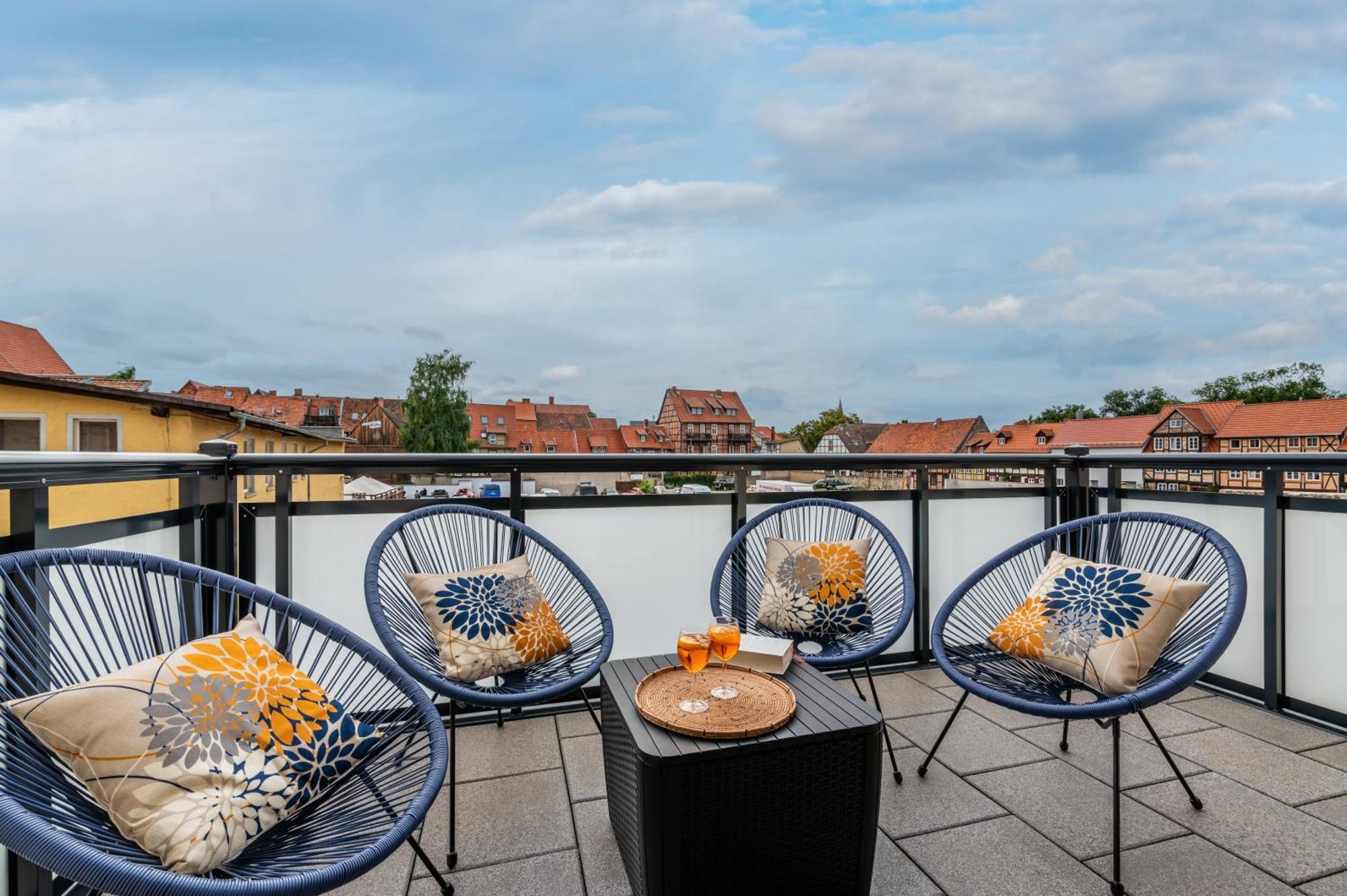 Design-Wohnung, Altstadt, Parkplatz, Netflix Quedlinburg Luaran gambar